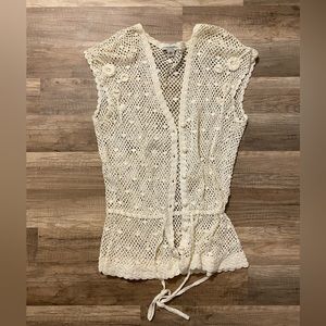 Banana Republic crocheted cardigan